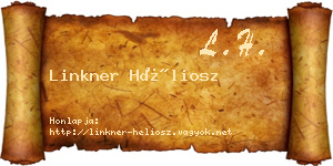 Linkner Héliosz névjegykártya